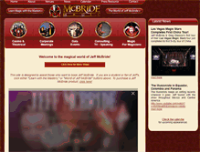 Tablet Screenshot of mcbridemagic.com